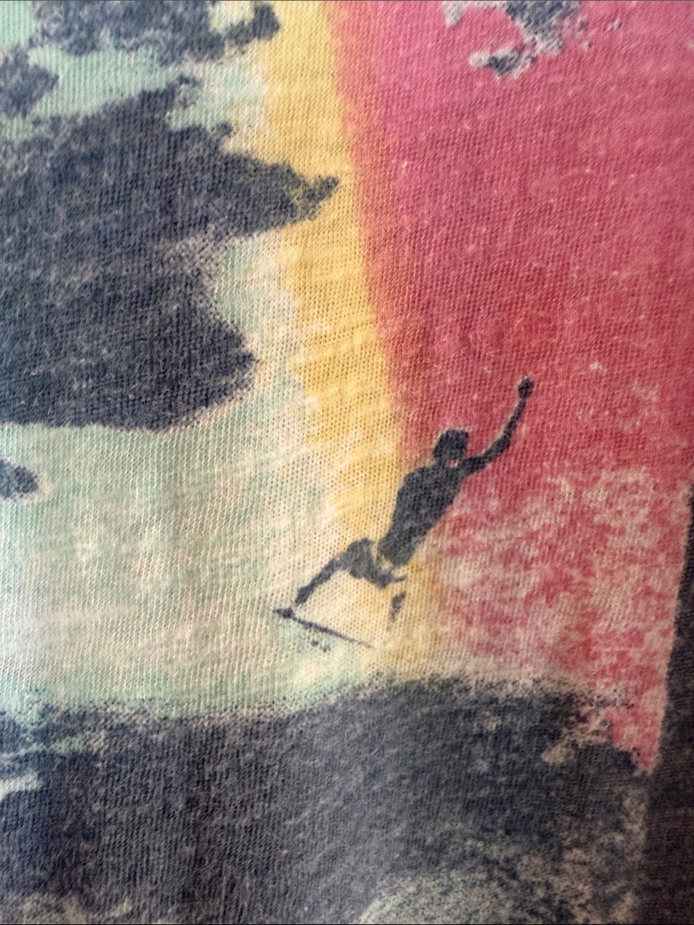 Magnolia Pearl Cream California Graphic Tee with Blue, Pink & Yellow Accents - Picture 6 of 10